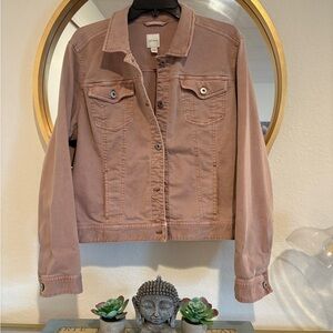 J Jill  Mauve Jean Jacket - Large